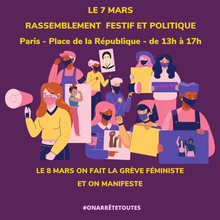 8 mars, journée internationale de lutte pour les droits des femmes&nbsp;!