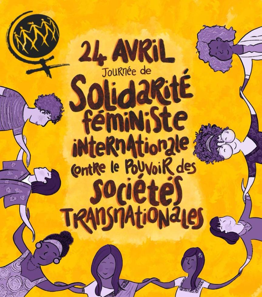 Le  24 avril, la Marche Mondiale des Femmes dénonce les guerres et la réduction des frontières&nbsp;!