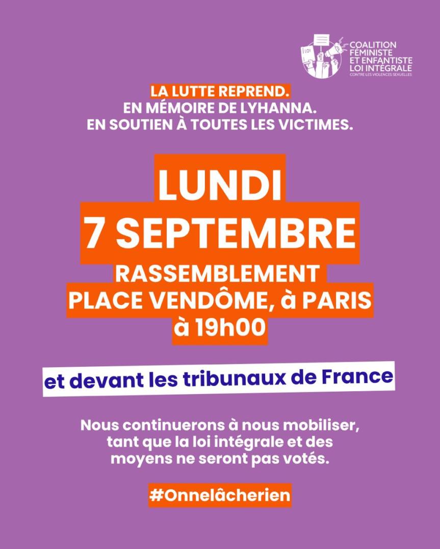 Continuons partout la mobilisation pour que la loi intégrale contre les violences faites aux femmes et aux enfants soit votée&nbsp;!